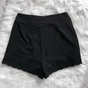 WAPI Black Flowy Shorts